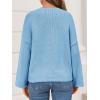 imageCicy Bell Womens Oversized Crew Neck Sweater Fall Long Sleeve Knit Tops Trendy Casual Loose Fit Pullover SweatersBlue