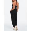 imageCicy Bell Womens Sexy Halter Jumpsuits Casual Deep V Nevk Beach Jogger Long Pants RompersBlack