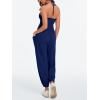 imageCicy Bell Womens Sexy Halter Jumpsuits Casual Deep V Nevk Beach Jogger Long Pants RompersNavy1