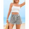 imageCicy Bell Womens Summer Striped Jean Shorts Casual High Waisted Wide Leg Denim Shorts Beach Vacation JortsBlack