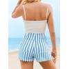 imageCicy Bell Womens Summer Striped Jean Shorts Casual High Waisted Wide Leg Denim Shorts Beach Vacation JortsBlue