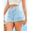 imageCicy Bell Womens Summer Striped Jean Shorts Casual High Waisted Wide Leg Denim Shorts Beach Vacation JortsBlue