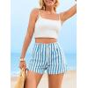 imageCicy Bell Womens Summer Striped Jean Shorts Casual High Waisted Wide Leg Denim Shorts Beach Vacation JortsBlue
