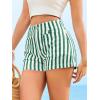 imageCicy Bell Womens Summer Striped Jean Shorts Casual High Waisted Wide Leg Denim Shorts Beach Vacation JortsGreen