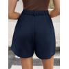 imageCicy Bell Womens Wide Leg Dressy Shorts Casual Summer High Waisted Tailored Work Suits ShortsNavy