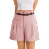 imageCicy Bell Womens Wide Leg Dressy Shorts Casual Summer High Waisted Tailored Work Suits ShortsPink