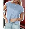 imageCicy Bell Womens Cap Sleeve Sweater Vest Lightweight Casual Knit Tank Tops Trendy Crew Neck Button CardigansSky Blue