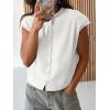 imageCicy Bell Womens Cap Sleeve Sweater Vest Lightweight Casual Knit Tank Tops Trendy Crew Neck Button CardigansWhite