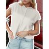 imageCicy Bell Womens Cap Sleeve Sweater Vest Lightweight Casual Knit Tank Tops Trendy Crew Neck Button CardigansWhite