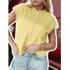 imageCicy Bell Womens Cap Sleeve Sweater Vest Lightweight Casual Knit Tank Tops Trendy Crew Neck Button CardigansYellow