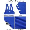 imageCicy Bell Womens Casual Bib Overalls Sleeveless Adjustable Straps Barrel Leg Jumpsuits Loose Summer Long Romper with PocketsBlue