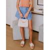 imageCicy Bell Womens High Waisted Jean Shorts Summer Baggy Wide Leg Vintage Denim Shorts with Ruffle Front PocketsLight Blue