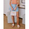 imageCicy Bell Womens High Waisted Jean Shorts Summer Baggy Wide Leg Vintage Denim Shorts with Ruffle Front PocketsPale Blue