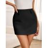 imageCicy Bell Womens Mini Skirts Bodycon High Waisted Side Zipper Aline Summer Skirt for Work OfficeBlack