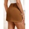 imageCicy Bell Womens Mini Skirts Bodycon High Waisted Side Zipper Aline Summer Skirt for Work OfficeBrown