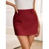 imageCicy Bell Womens Mini Skirts Bodycon High Waisted Side Zipper Aline Summer Skirt for Work OfficeBurgundy