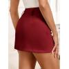 imageCicy Bell Womens Mini Skirts Bodycon High Waisted Side Zipper Aline Summer Skirt for Work OfficeBurgundy