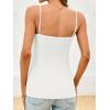 imageCicy Bell Womens Summer Cami Suit Vest Dressy Casual Button Down Waistcoat Fitted Split Hem Sleeveless Blazer TopsWhite