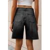 imageCicy Bell Womens Summer High Waisted Jeans Shorts Casual Wide Leg Bermuda Jorts Baggy Denim Short Pants with PocketsBlack