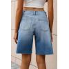 imageCicy Bell Womens Summer High Waisted Jeans Shorts Casual Wide Leg Bermuda Jorts Baggy Denim Short Pants with PocketsBlue
