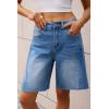 imageCicy Bell Womens Summer High Waisted Jeans Shorts Casual Wide Leg Bermuda Jorts Baggy Denim Short Pants with PocketsBlue
