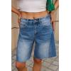imageCicy Bell Womens Summer High Waisted Jeans Shorts Casual Wide Leg Bermuda Jorts Baggy Denim Short Pants with PocketsBlue