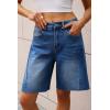 imageCicy Bell Womens Summer High Waisted Jeans Shorts Casual Wide Leg Bermuda Jorts Baggy Denim Short Pants with PocketsNavy