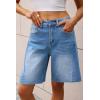 imageCicy Bell Womens Summer High Waisted Jeans Shorts Casual Wide Leg Bermuda Jorts Baggy Denim Short Pants with PocketsSky Blue