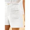 imageCicy Bell Womens Tweed Summer Shorts High Waisted Wide Leg Dressy Casual Shorts with Front Pocket White