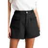imageCicy Bell Womens Tweed Summer Shorts High Waisted Wide Leg Dressy Casual Shorts with Front Pockets Black