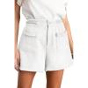 imageCicy Bell Womens Tweed Summer Shorts High Waisted Wide Leg Dressy Casual Shorts with Front Pockets White