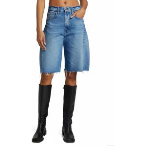 imageCicy Bell Womens Summer High Waisted Jeans Shorts Casual Wide Leg Bermuda Jorts Baggy Denim Short Pants with PocketsBlue