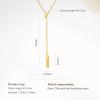 imageCicy Bell 18k Gold Plated Y Shaped Pendant Necklace for Women Butterfly Dainty Bead Chain Drop Necklace Trend Jewelry Gift 177  19 ExtenderStyle CGold