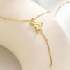 imageCicy Bell 18k Gold Plated Y Shaped Pendant Necklace for Women Butterfly Dainty Bead Chain Drop Necklace Trend Jewelry Gift 177  19 ExtenderYellow Gold