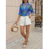 imageCicy Bell Womens Boho Floral Blouses Puff Ruffle Sleeve V Neck Summer Shirts Dressy Casual Flowy Blouse TopsBaby Blue