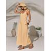 imageCicy Bell Womens Casual Wide Leg Jumpsuits Summer Spaghetti Strap Sleeveless Cut Out Loose Long Pant Rompers with PocketsApricot