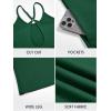 imageCicy Bell Womens Casual Wide Leg Jumpsuits Summer Spaghetti Strap Sleeveless Cut Out Loose Long Pant Rompers with PocketsDark Green
