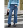 imageCicy Bell Womens Cropped Wide Leg Jeans Stretchy High Waisted Trendy Capri Baggy Denim Ankle Pants with PocketsBlue