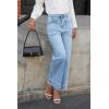 imageCicy Bell Womens Cropped Wide Leg Jeans Stretchy High Waisted Trendy Capri Baggy Denim Ankle Pants with PocketsLight Blue