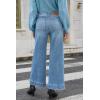 imageCicy Bell Womens Cropped Wide Leg Jeans Stretchy High Waisted Trendy Capri Baggy Denim Ankle Pants with PocketsSky Blue