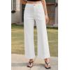 imageCicy Bell Womens Cropped Wide Leg Jeans Stretchy High Waisted Trendy Capri Baggy Denim Ankle Pants with PocketsWhite