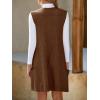 imageCicy Bell Womens Oversized Sweater Vest Dress V Neck Sleeveless Fall Trendy Casual Knit Cable Mini DressesBrown