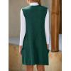 imageCicy Bell Womens Oversized Sweater Vest Dress V Neck Sleeveless Fall Trendy Casual Knit Cable Mini DressesDark Green