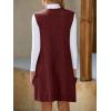 imageCicy Bell Womens Oversized Sweater Vest Dress V Neck Sleeveless Fall Trendy Casual Knit Cable Mini DressesWine Red