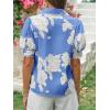 imageCicy Bell Womens Puff Sleeve Button Down Shirts Floral Print Summer Casual Tops Boho Loose Fit Collared BlouseLight Blue