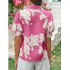 imageCicy Bell Womens Puff Sleeve Button Down Shirts Floral Print Summer Casual Tops Boho Loose Fit Collared BlousePink
