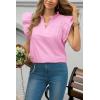imageCicy Bell Womens Ruffle Cap Sleeve Blouses V Neck Dressy Casual Tops Summer Sleeveless Cotton ShirtsPink
