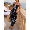 imageCicy Bell Womens Sexy Halter Jumpsuits Casual Deep V Nevk Beach Jogger Long Pants RompersBlack1