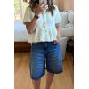 imageCicy Bell Womens Summer High Waisted Jeans Shorts Casual Wide Leg Bermuda Jorts Baggy Denim Shorts with PocketsNavy