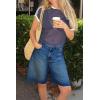 imageCicy Bell Womens Summer High Waisted Jeans Shorts Casual Wide Leg Bermuda Jorts Baggy Denim Shorts with PocketsNavy
